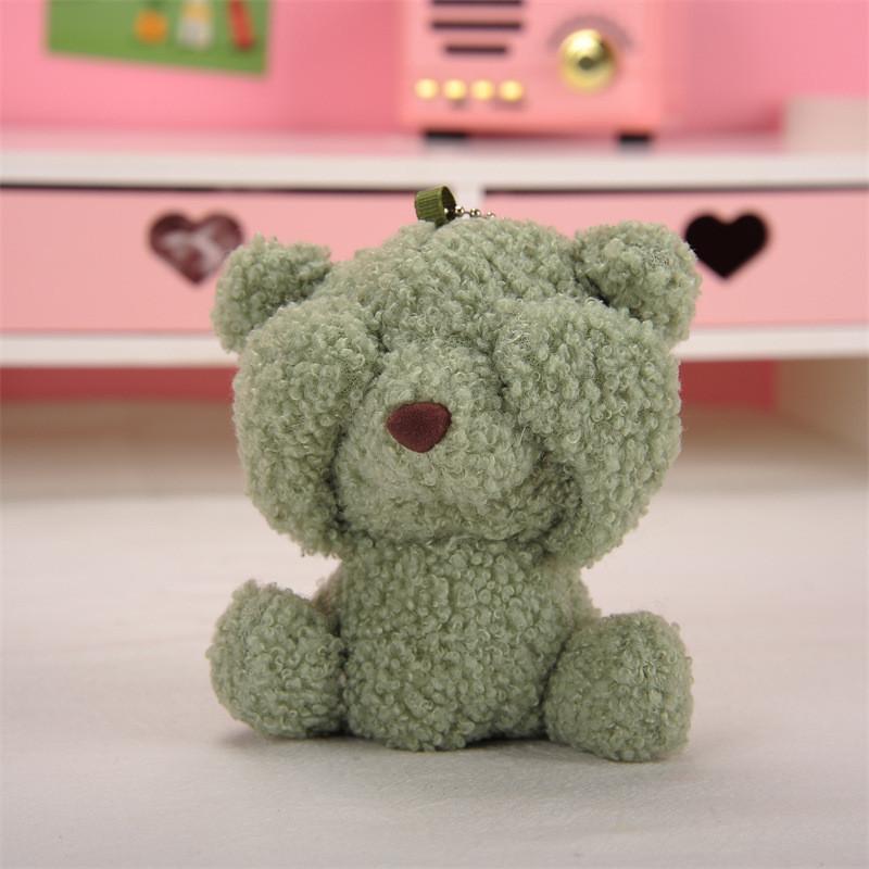 Charming Teddy Bear Plush Keychain Delightful Short Plush Mini Stuffed Animal