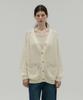 Salty Pebble Tape Yarn Loose-Fit Cardigan [Ivory]