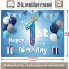 First Birthday Banner, Christmas Halloween Photo Backdrop Wall Decor for Party