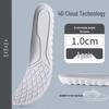 Unisex Odor-Resistant Shock-Absorbing Height-Increasing Insoles - Breathable & Invisible for Shoes and Boots