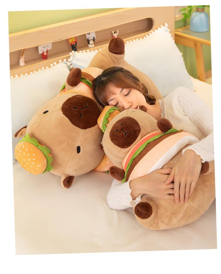 Cute & Funny Capybara Plush Toy with Removable Clothes