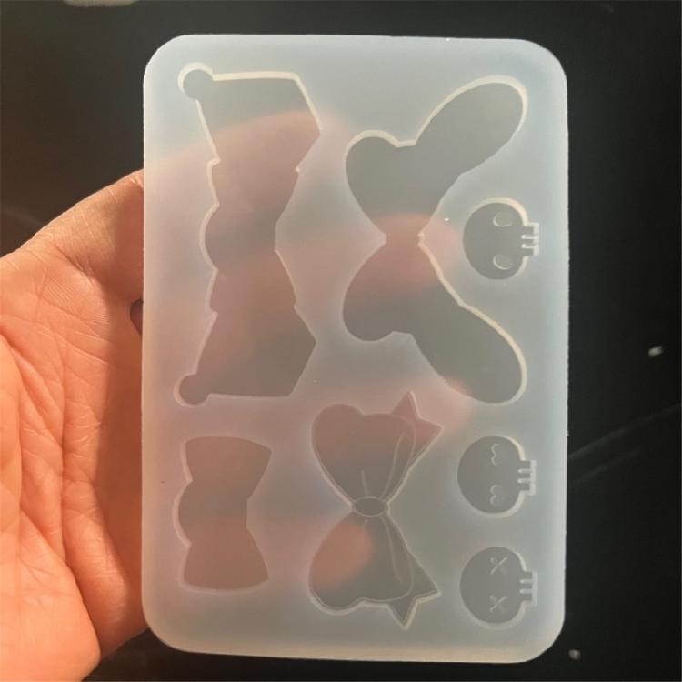 Sweet Bowknot Silicone Mold Quicksand Resin Filler Crystal Epoxy Resin Molds Filling Accessories DIYs Jewelry Castings