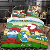 Cartoons 2/3Piece Smurfs- Bedding Set Duvet Cover Pillowcase Adult Boy Bedroom Decoration Children Gift Single Double Large Size