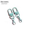 Candy Color Rotating Lobster Clasp Keychain 14mm Door Buckle Hanger - DIY Metal Ornament Accessory