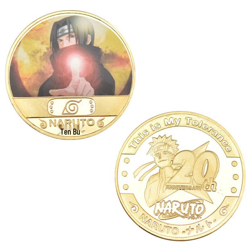 Naruto Uzumaki & Sasuke Metal Die-Cast Anime Coin Collection