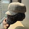 Small Fragrant Style Octagonal Hat for Women In Autumn and Winter Fashionable and Versatile Small Beret Temperament Newsboy Painter Hat