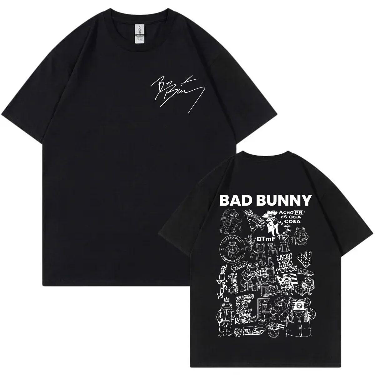 

Rapper Bad Bunny Album Print Tshirts Men Women Clothing Harajuku Hip Hop Tshirt Summer Fashion Casual Short Sleeve T Shirts 4XL