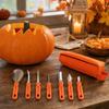 Halloween Kürbis schnitz Set, 7-teiliges Kürbisschnitzwerkzeug Set für Halloween Dekorationen