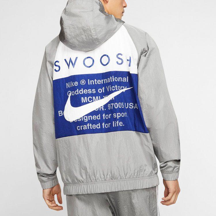 Nike Jackets Men's Gray Hooded Moderate Other CJ4888-073