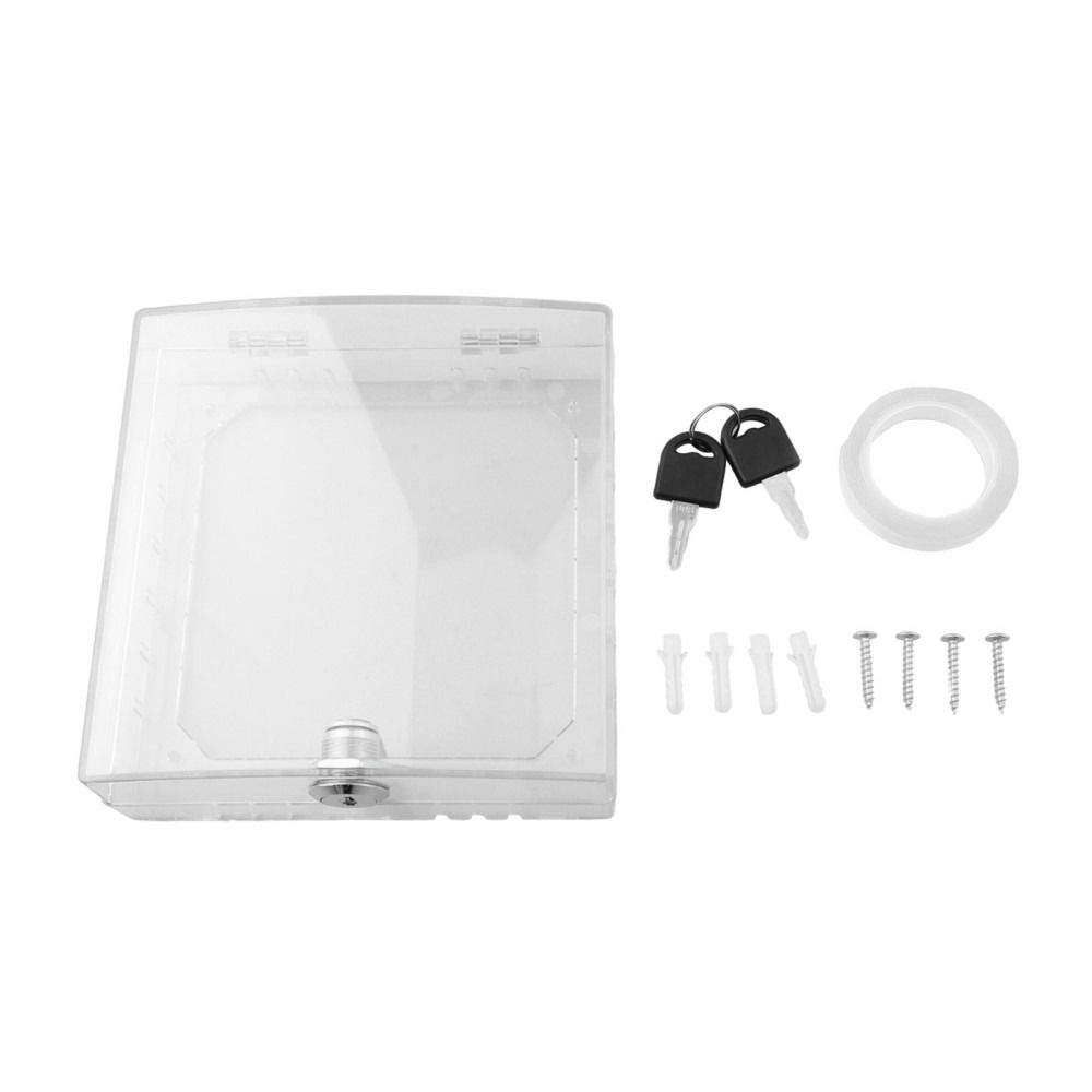 Acrylic Lockable Thermostat Cover With Keys Thermostat Guard Thermostat Cover  Electrical Equipment