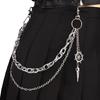 Hip Hop Pants Chain Stylish Links For Dancers Punk 2000s Trend Jean Multi-layer Chains for Edgy Streetwear Looks