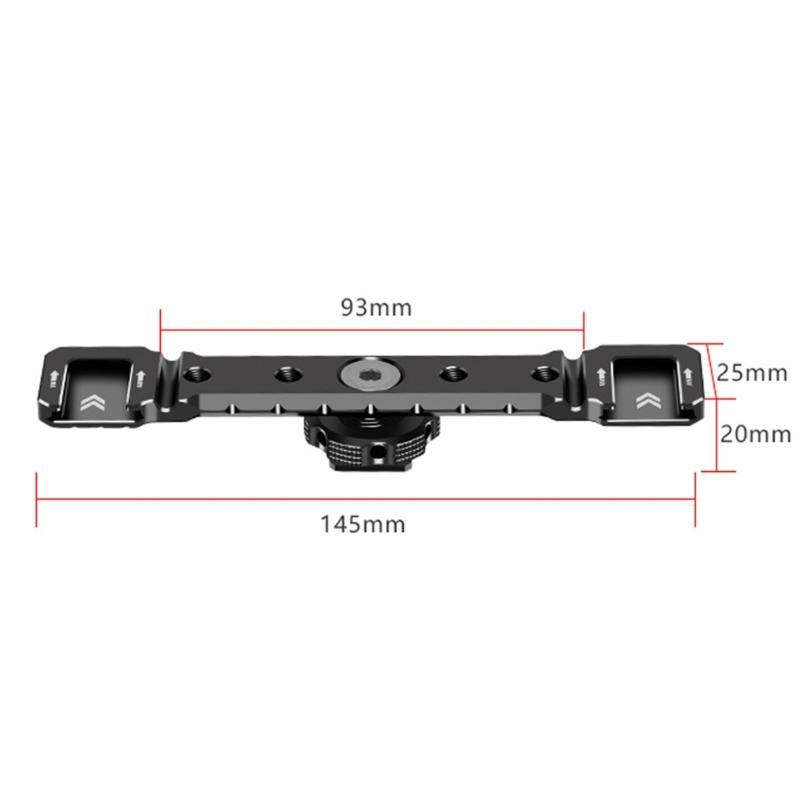 Cold Shoe Mount Extension Bar Microphone Bracket LED Light Stand for Action Camera Cage Phone Holder Accessories