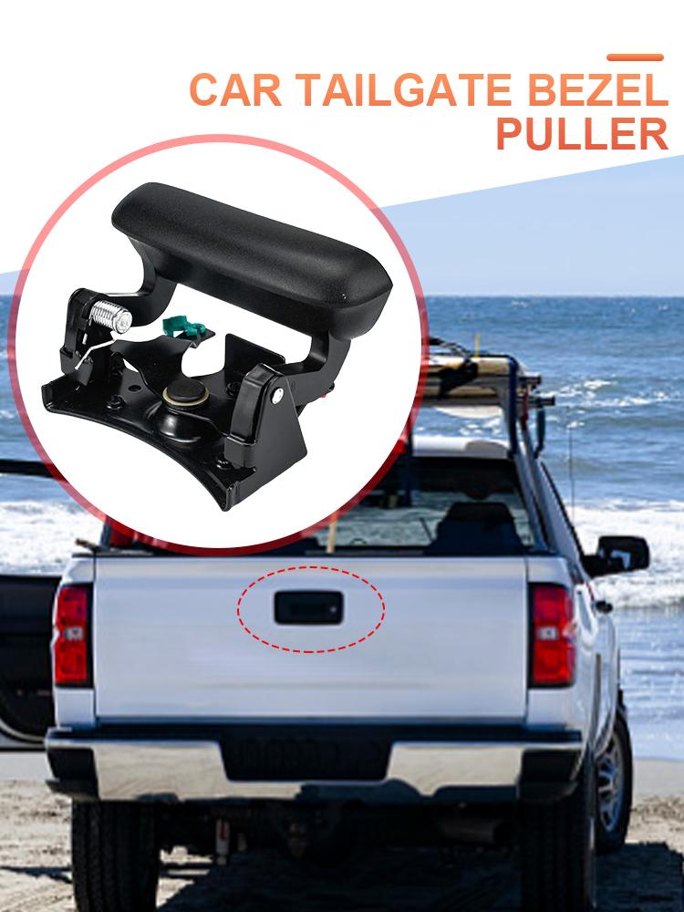 Car Tailgate Handle Bezel 15997911 Car Rear Tailgate Handle Bezel Trim 15228539 Tailgate Liftgate Latch for Chevy Silverado 1500