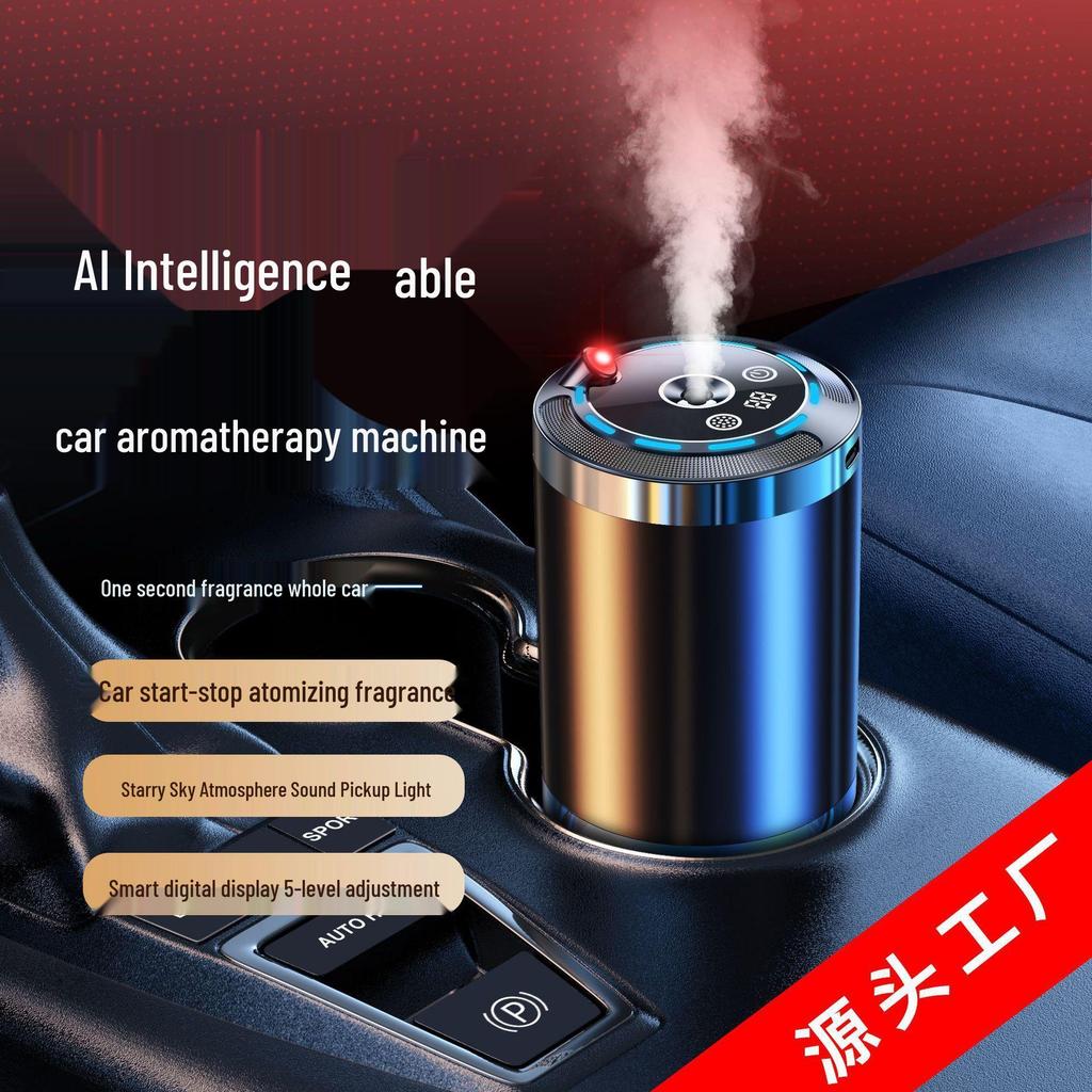 Smart Car Aromatherapy Humidifier: Automatic Spraying Ornament for High-End Car and Home