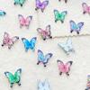 50Pcs Cute Mini Cartoon Colorful Butterflies Nail Art Resin Designer Charms DIY Craft For Nail 3D Decorations Jewelry