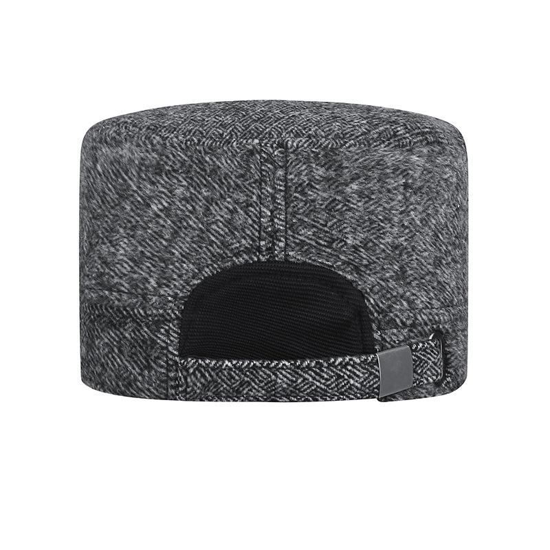 Northwood Winter Men's Outdoor Cold Proof Warm Flat Top Hats Thicken Ear Protection Flat Top Cap Cotton Trucker Hat