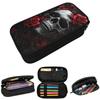 Darkness Rose Skull And Flower Print Pencil Case for Boys Girls Gifts Pen Box Pencil Bag Stationery Supplies Pen Holder Bag