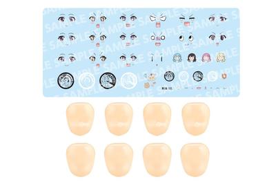 Kotobukiya "Sousai Shojo Teien" Customized Face & Decal Set Vol. 5 [Raghono Erika Design for Madoka Yuki A] Approximately 18mm Tall 1/10 Scale