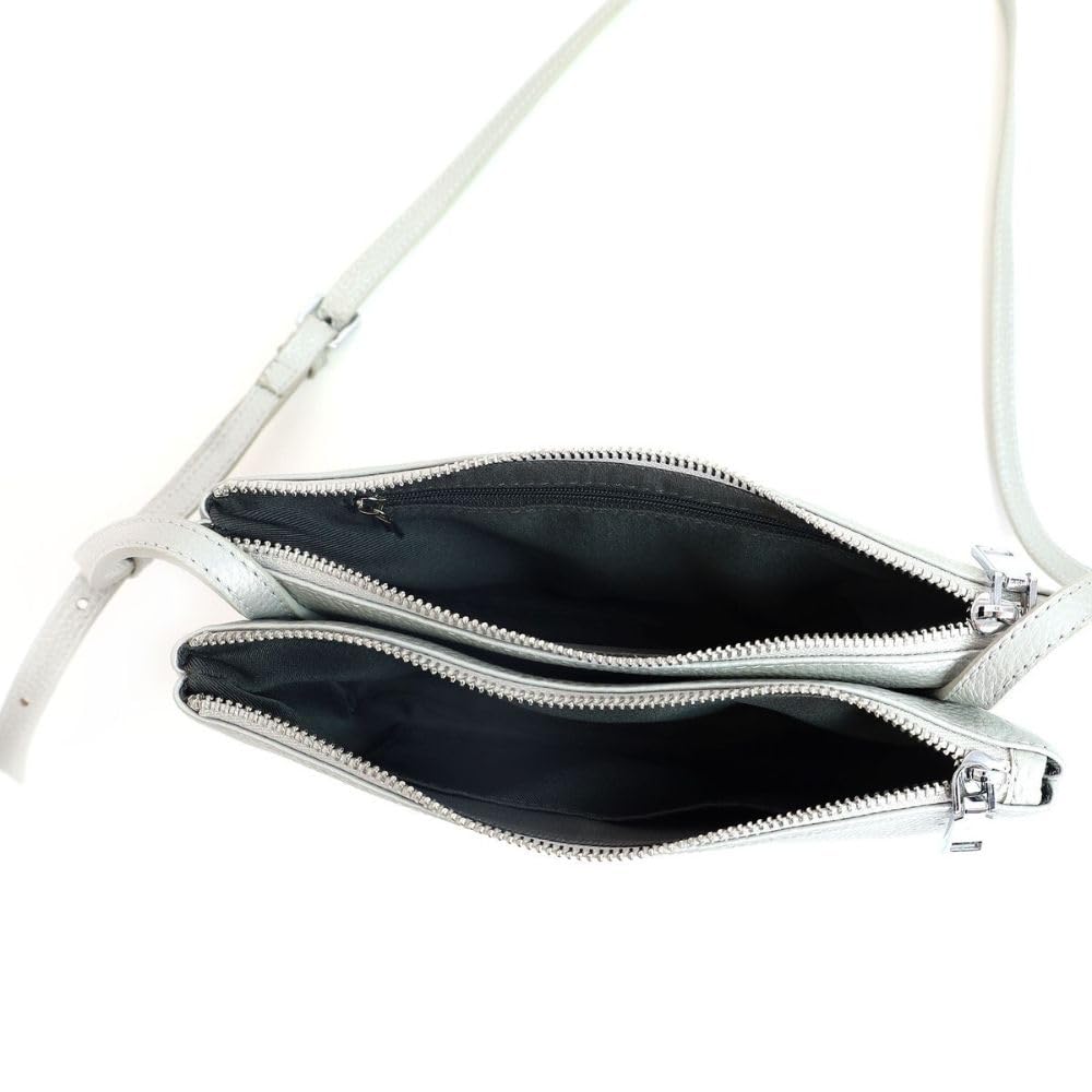 Cuco Shrink Leather Double Shoulder Bag 2513111304 Black (019)