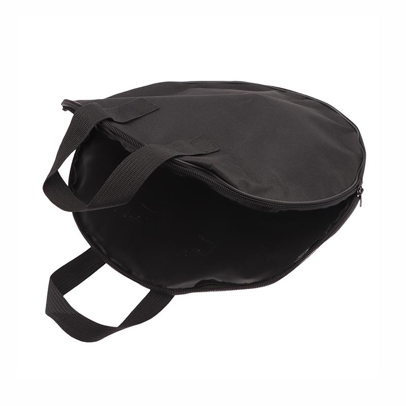 Portable Black Oxford Cloth Dumb Drum Pad Bag With Handle For 10 / 12 Inch Drum Storage Bag With Zipper Drums Practice Pad Case