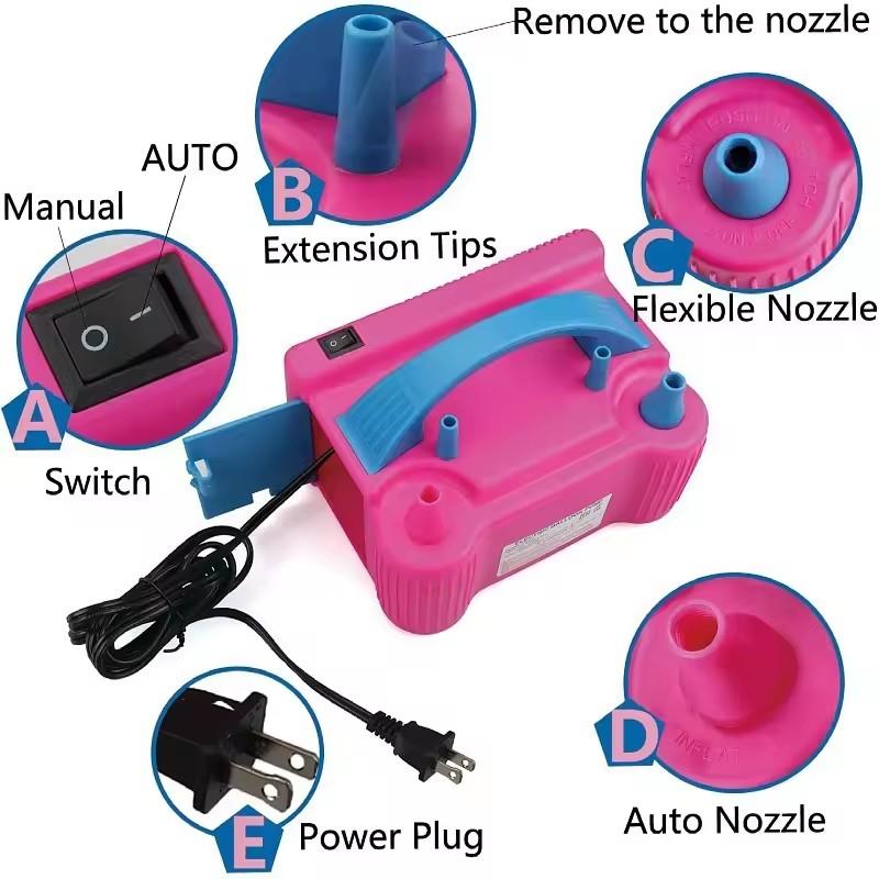 Mini Electric Inflatable Balloon Pump EU/US  Portable High Power Pump Balloon Accessories Air Blower Pump Party Decor Supplies