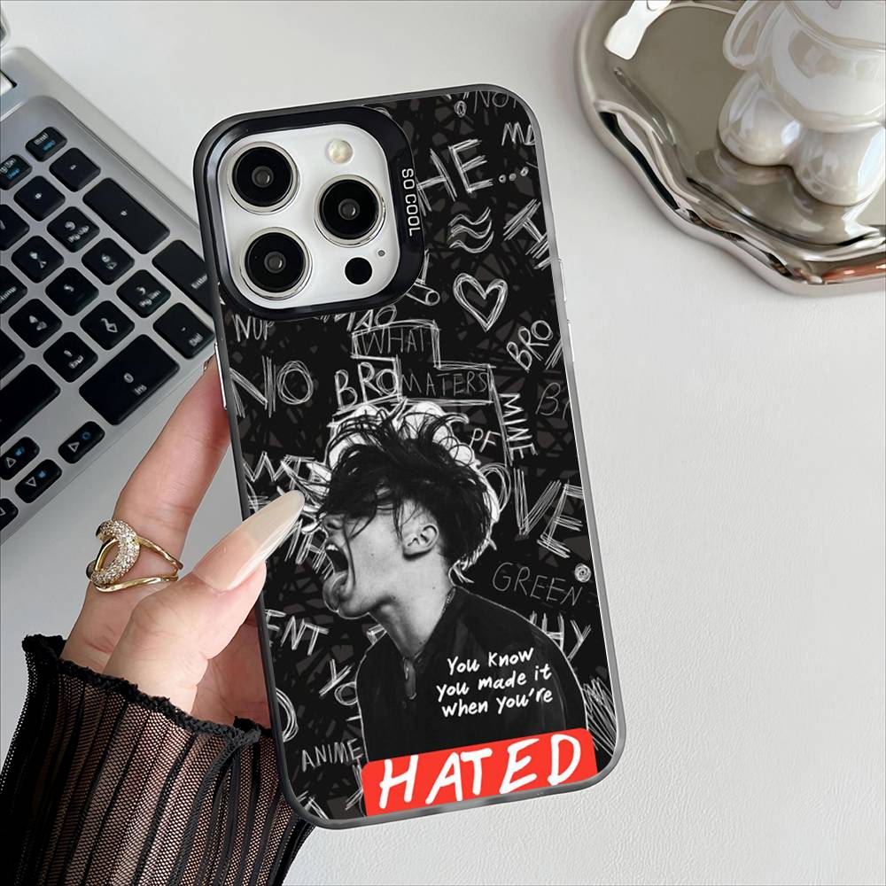 Rock Y-Yungblud Phone Case For Apple 11 12 13 14 15 16Pro Max Plus Protect Plating Phone Cover iphone11
