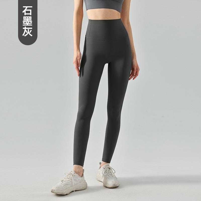 Nulux high-strength tight yoga pants women s summer thin composite high-waisted abdominal high-elastic breathable sports fitness pants S