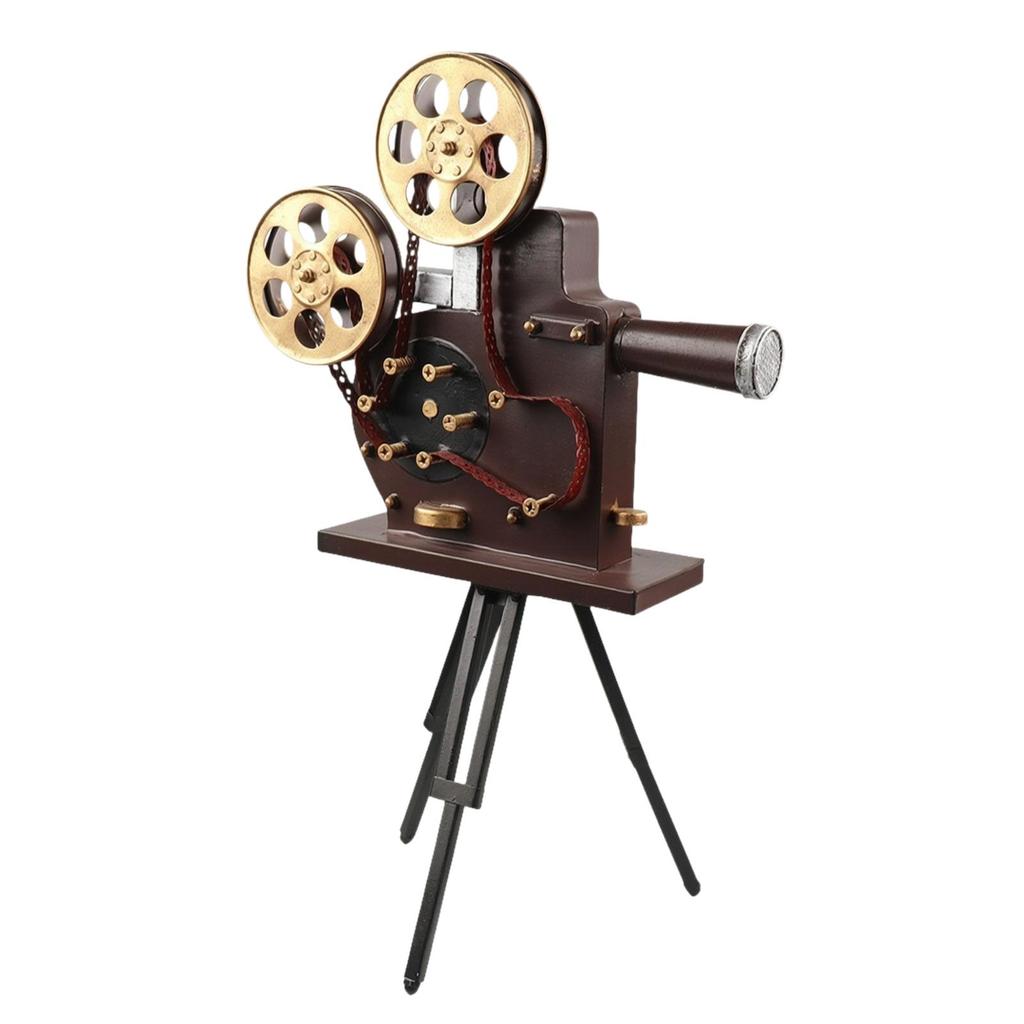 Cinema Machine Ornament with Tripod Stand Decorative Vintage