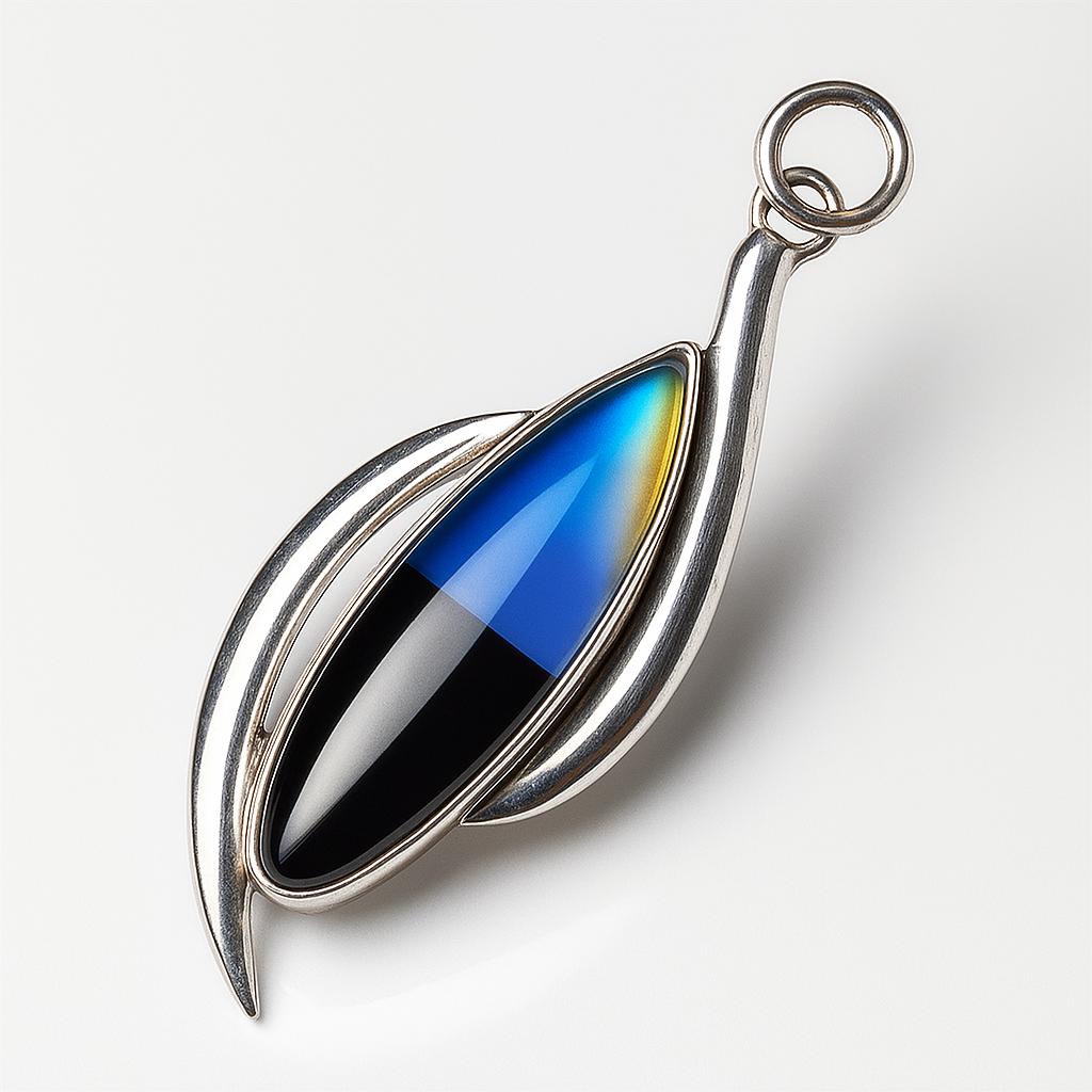 Brazilian 24 Ct Natural Opal 925 Sterling Silver Pendant For Women