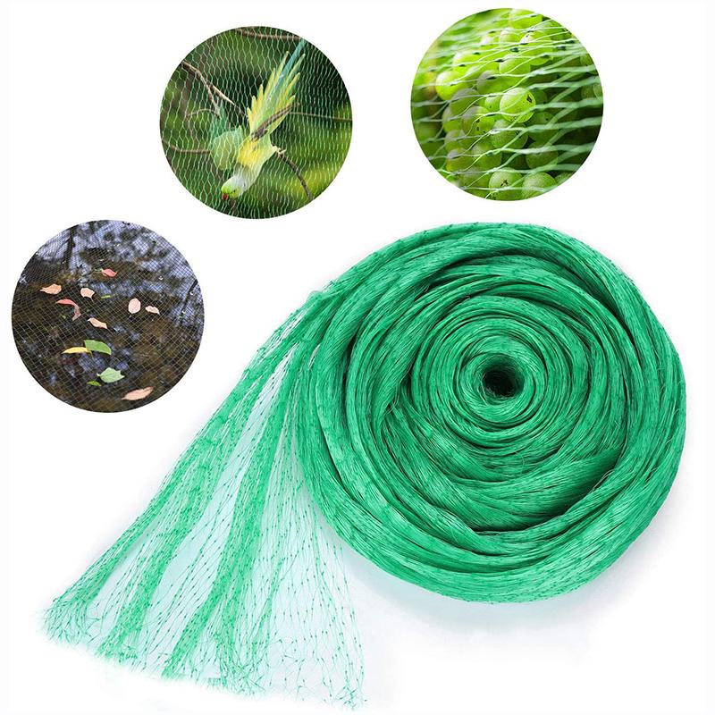 Reusable Green Anti Bird Protection Net 15mm Mesh Garden Plant Netting Protect Plants Fruit Trees From Bird Deer Poultry Fencing