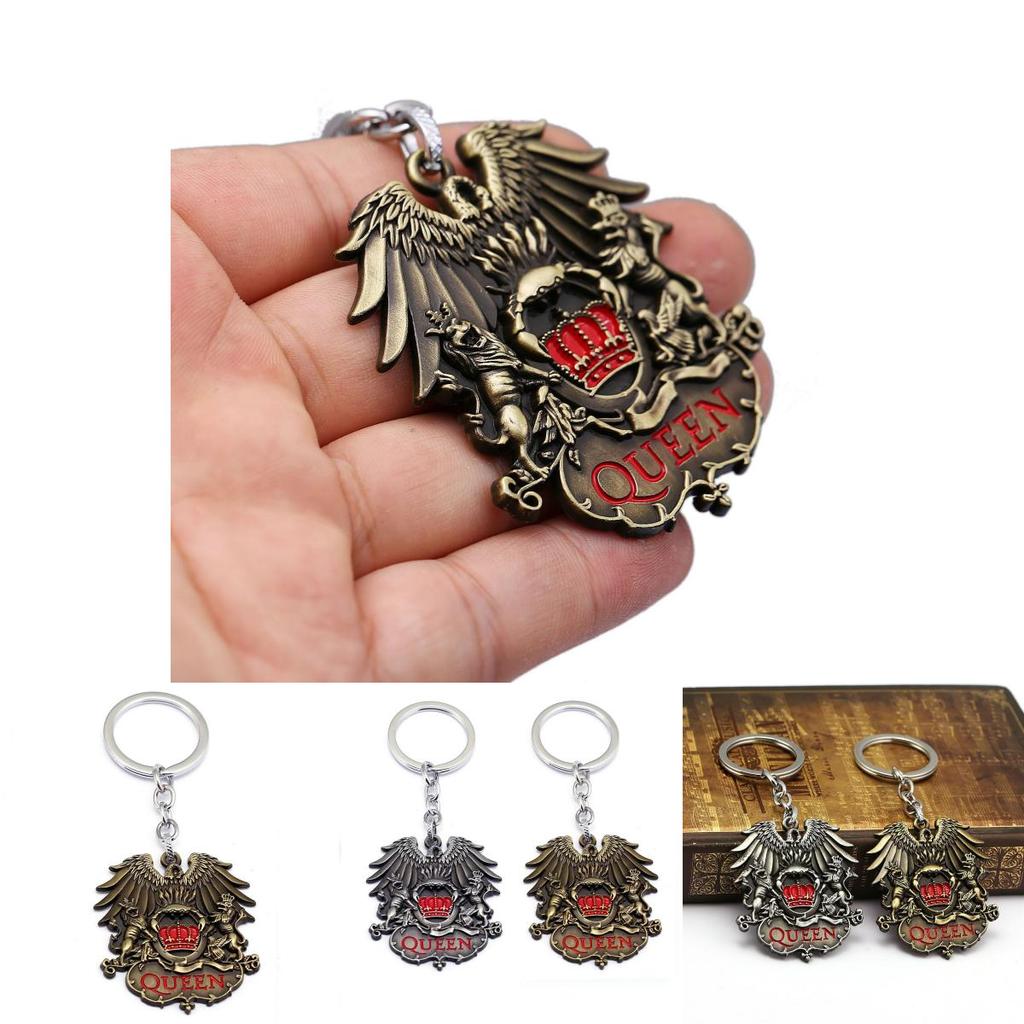 Tidlös Queen Klassisk Rockband Freddie Mercury Metallhänge Nyckelringstillbehör