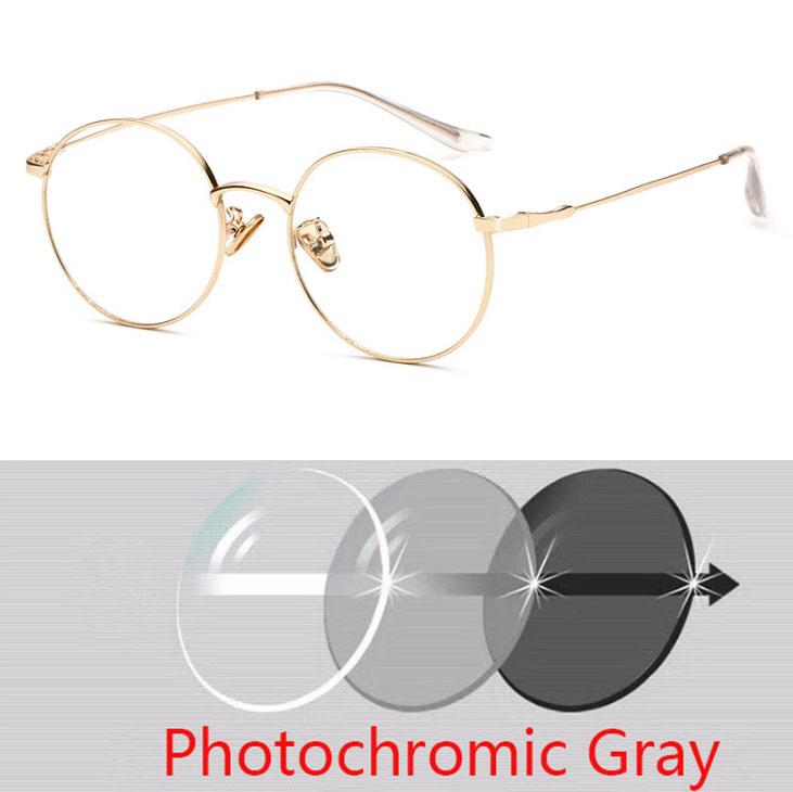 Women Men Round Finished Myopia Eyeglasses Anti Blue Light Short Sight Spectacles Diopter -0.5 -0.75 -1.0 -1.25 -1.5 -2.0 To -8.0