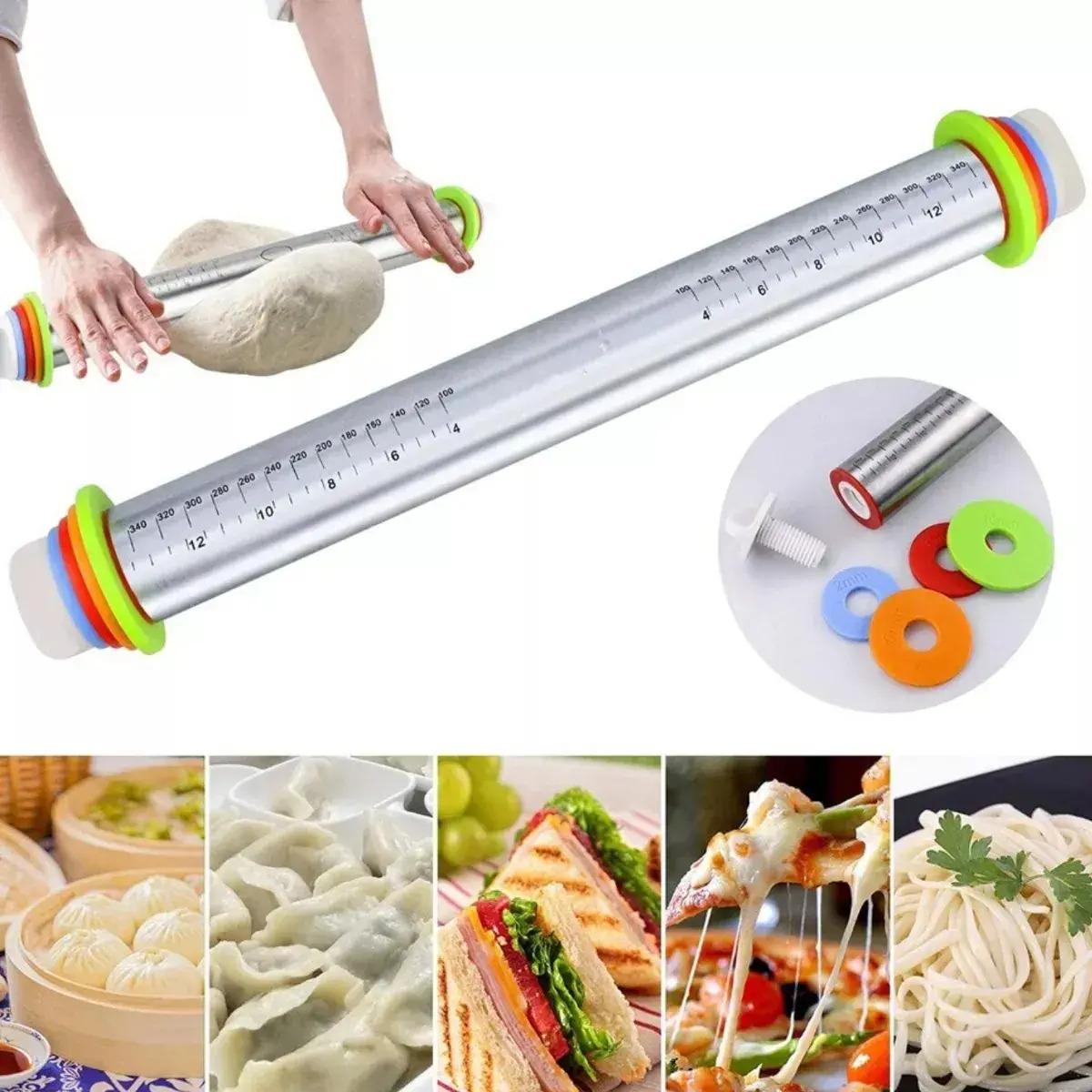 

Adjustable Roller 43cm For Pizza Dough And Cookies H/
