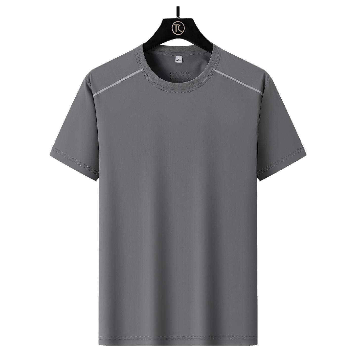 T-shirt men s ice silk short-sleeved men s T-shirt men s real ice silk sports short-sleeved quick-drying fitness short-sleeved T-shirt 2XL