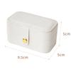 Mini Faux Leather Jewelry Portable Box Multiple Compartments Jewelry Case Mini Travel Jewelry Display Collection Rings Holder