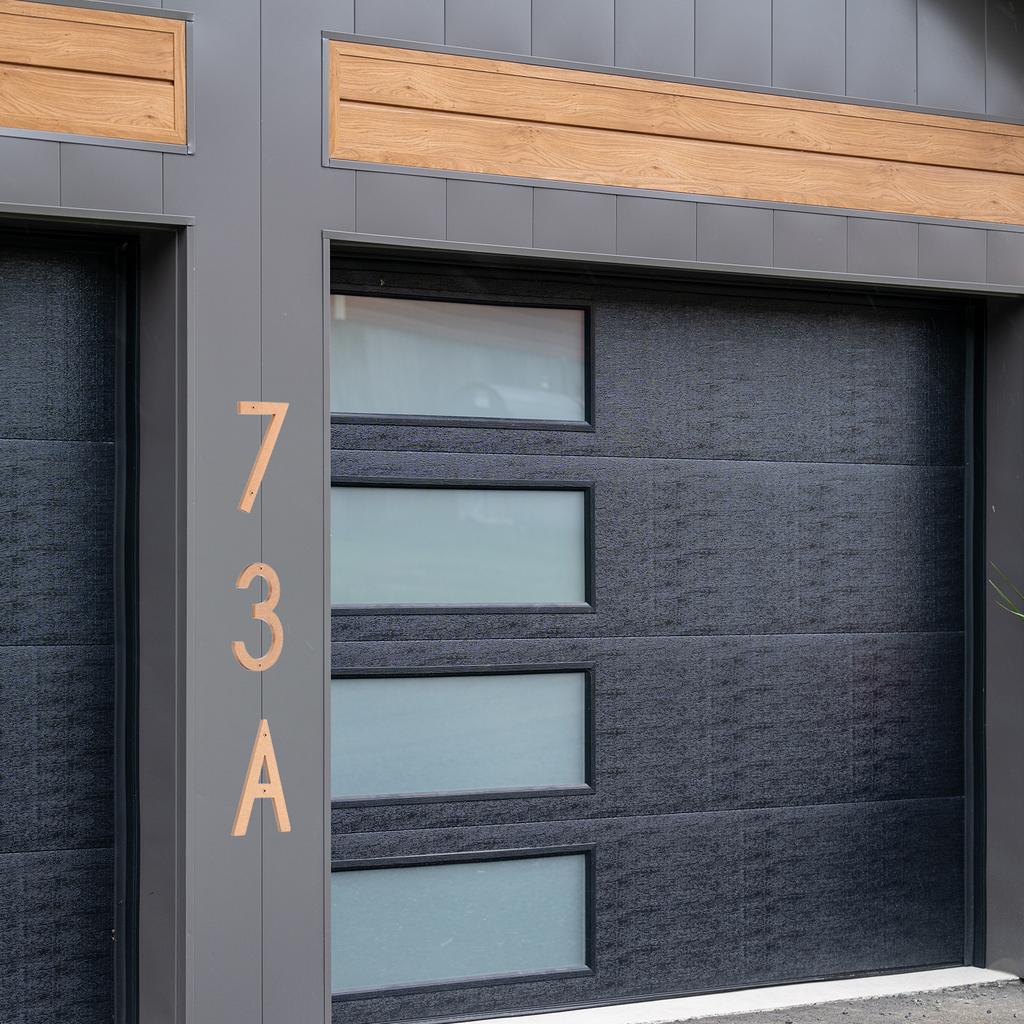 10 Inch House Number, House Address Numbers Sign Large Floating Modern with Screws for Outside Door Wall Street, Gold, 0-9