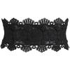 PU Leather Lace Wide Belt Elastic Corset Belt Y2K Women's Belt  Dress Accessories