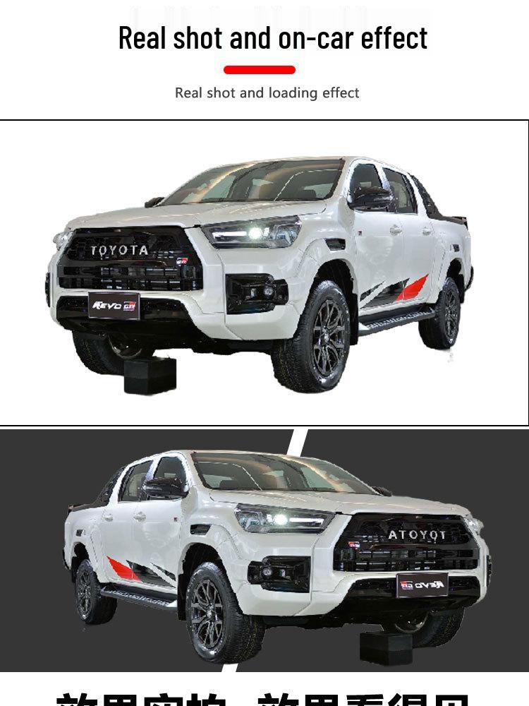 Compatible Side Steps for HILUX REVO: Modified Exterior Left & Right Welcome Foot Add-On Pedals