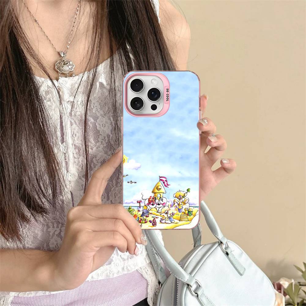 Cartoon D-Diddl Phone Case For IPhone 16 15 14 13 12 11 17 Pro MAX Plus Pro Matte Shockproof Cover