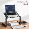 Adjustable Foldable Laptop Stand with Heat Dissipation for Bedside Use