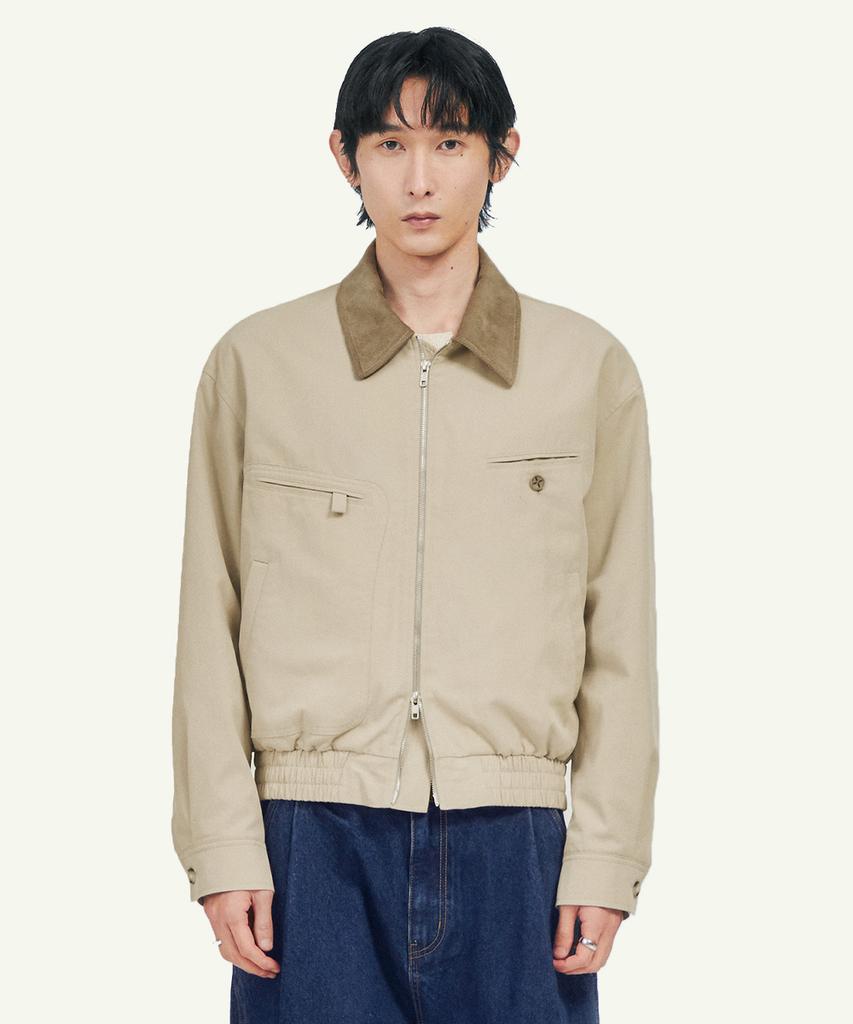 Intempomood Loop Pocket Work Jacket_Sand Beige
