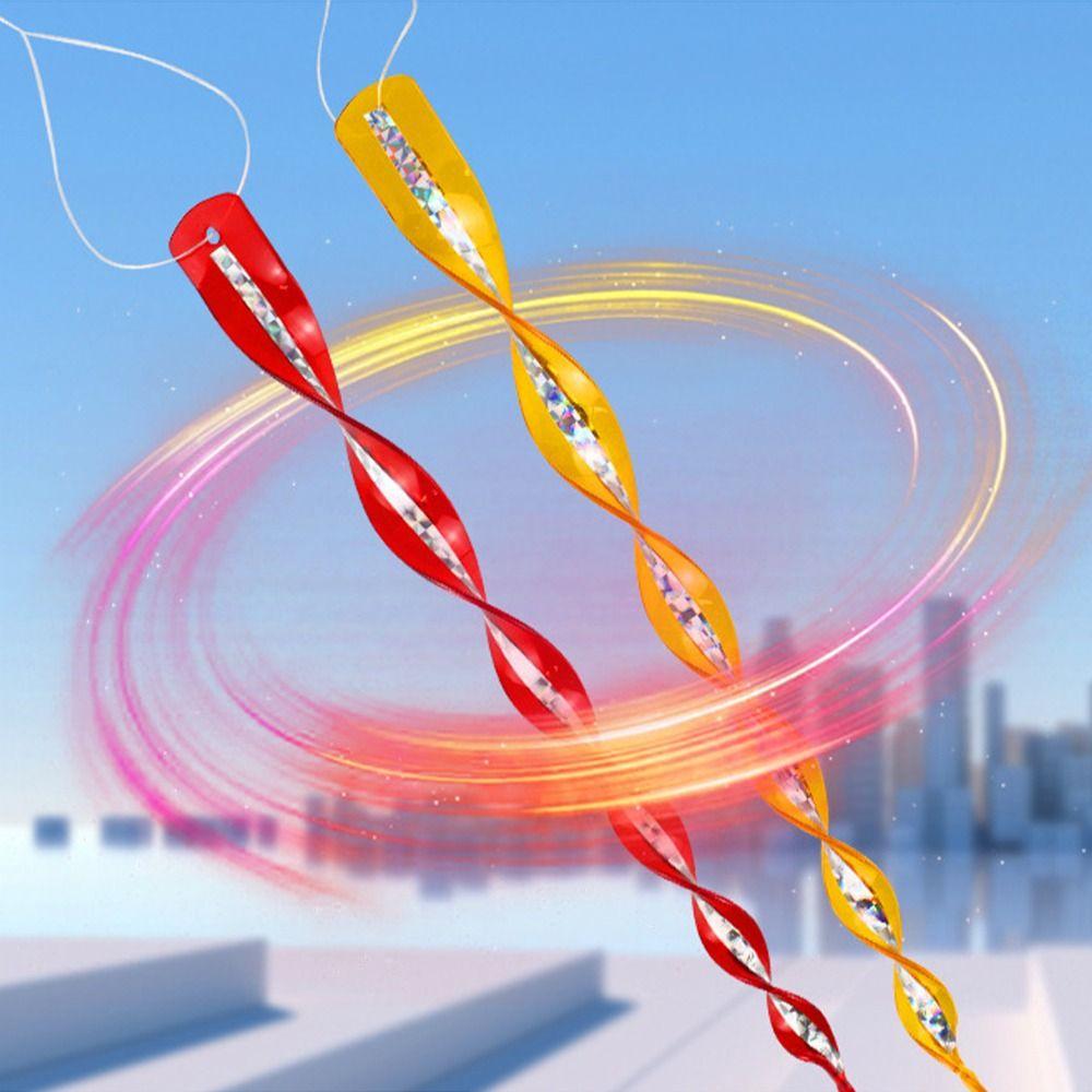 10pcs 360 Degree Rotation Bird Repellent Rods Reflective Wind Spiral Waterproof Bird Repeller Plastic 30CM Length