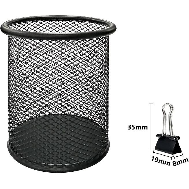 DSTELIN 96 Pack (19mm) Mini Binder Clips 3/4-Inch Small Black Paper Clamps for Office Supplies