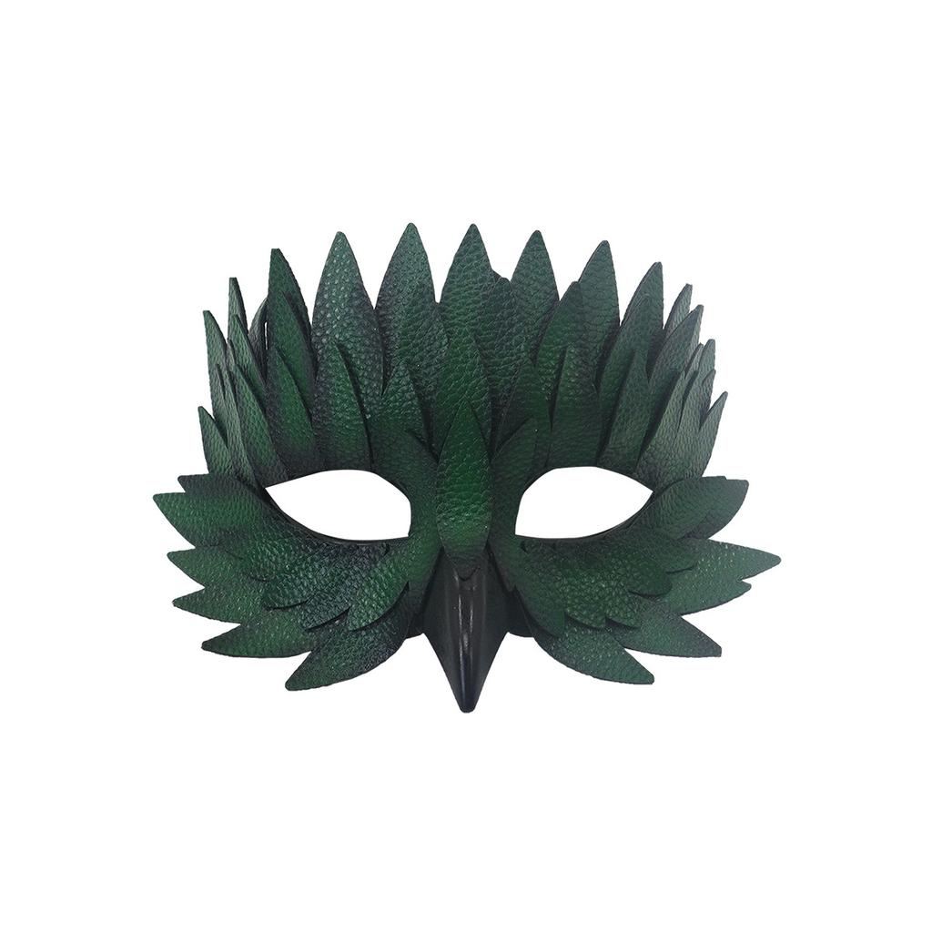 Halloween High End Half Face Leather Feather Beak Mask Party Costume Prop Fun For Bar And Masquerade Events