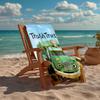 Ultra-Soft Beach Towel with Trash Truck Theme,Ideal for Pool - Camping, Diving - Perfect Travel Essential, Vibrant Beach Towel.