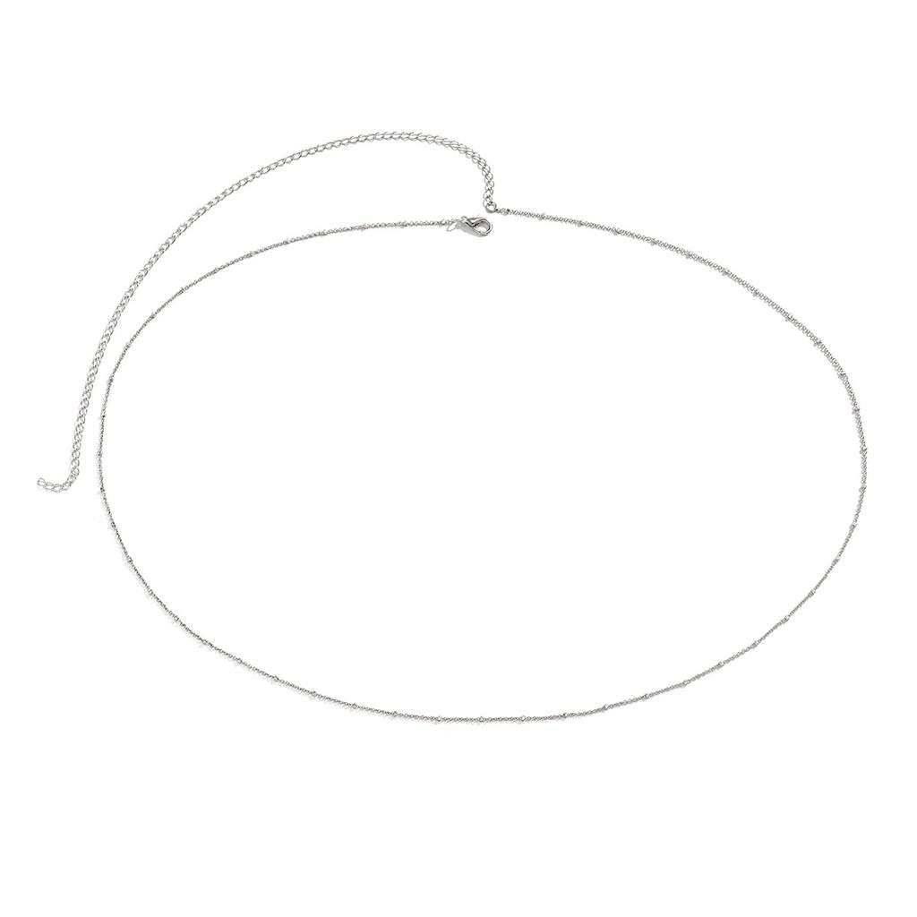 Accessories Sexy Vacation Metal Thin Chain Waist Chain, Simple Geometric Body Chain Waist Chain
