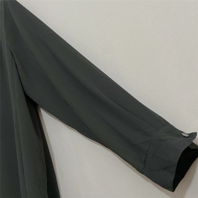European Sheet EV * Plus Size Women's Clothing Summer Long Sleeves Loose Chiffon Shirt Shirt Sun Protection Clothing Chiffon Blouse