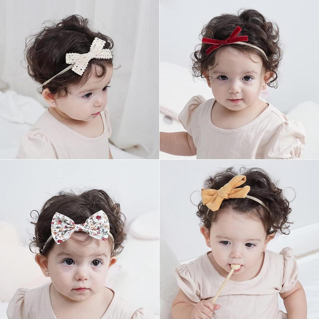 20Pcs/Lot Baby Girl DIY Nylon Headbands Soft Traceless Stretchy Headband for Children Hair Band Girl Elastic Hair Accessories