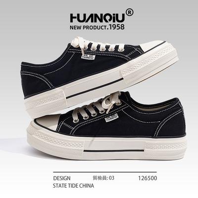 Global Platform Canvas Shoes Women's Summer Height Increase Versatile Casual Student Women's Shoes Ins Super Fire Board Shoes ZHQ-HQ070