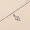 Serpentine Pendant Layering Necklace With Elegant Curved Design For Stackable Fashion Accessory Comfortable Lightweight Wear